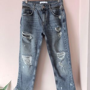 ZARA DENIM JEANS | High Waist | Mom Jeans